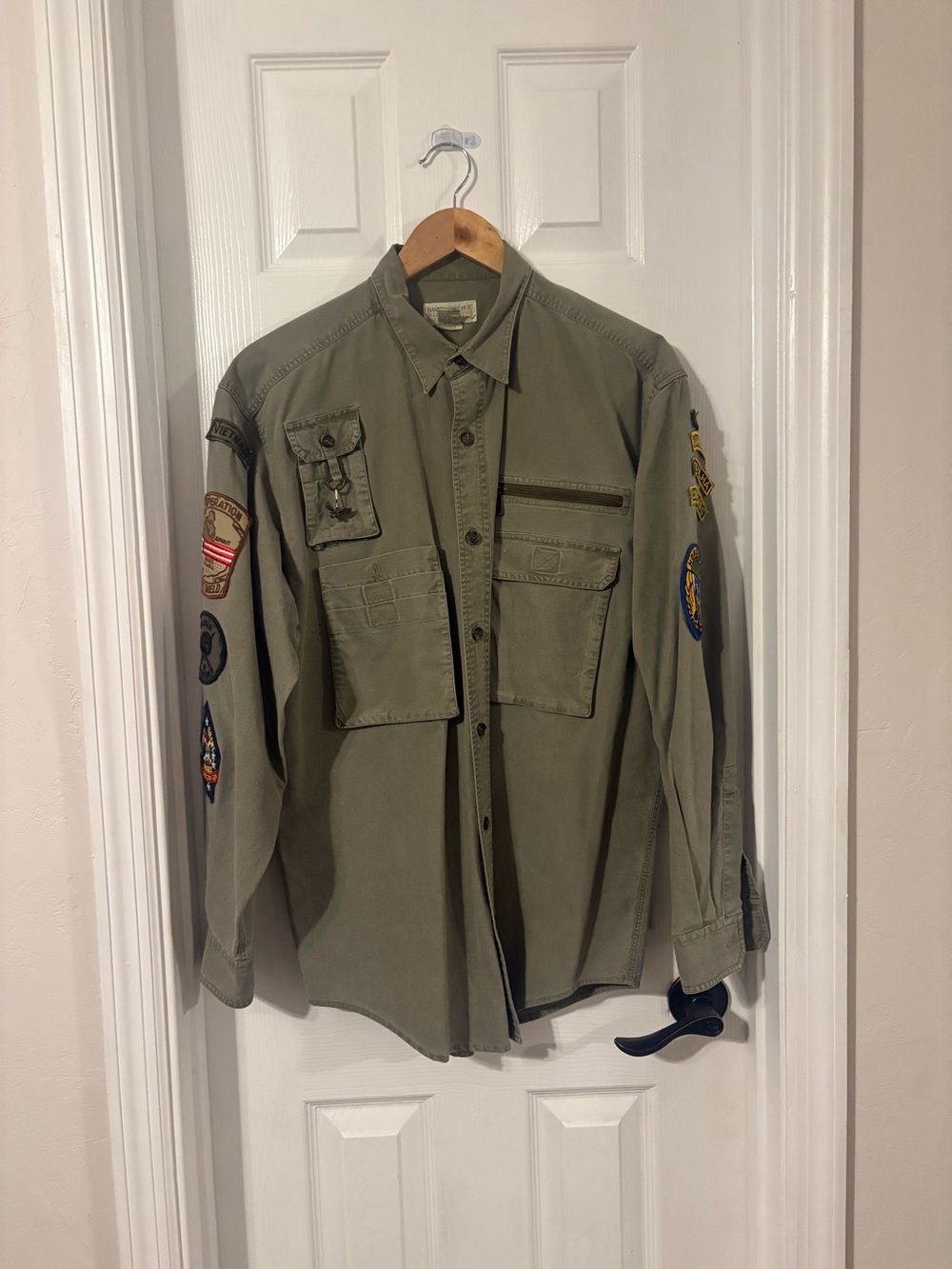 Vintage 1980s Banana Republic Safari & Travel Clothing Co. Utility Shirt Militar